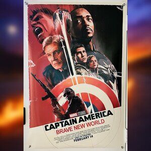 CAPTAIN AMERICA: BRAVE NEW WORLD (2025) - ORIGINAL DOUBLE SIDED MOVIE POSTER